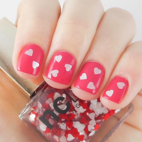 valentines day nail designs hearts