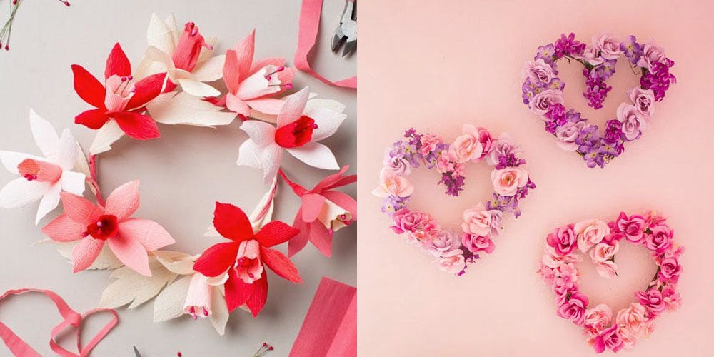 35 DIY Valentine's Day Wreaths - Homemade Door Decorations for