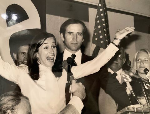 joe and valerie biden on election night 1978