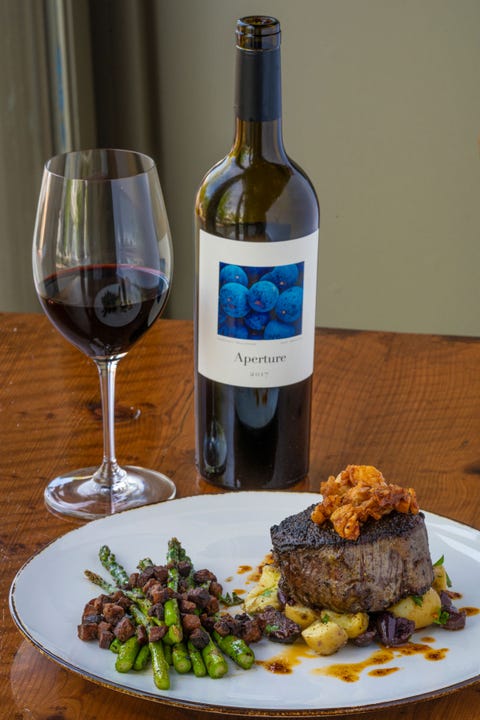 aperture cellars dining in with chef dustin valette