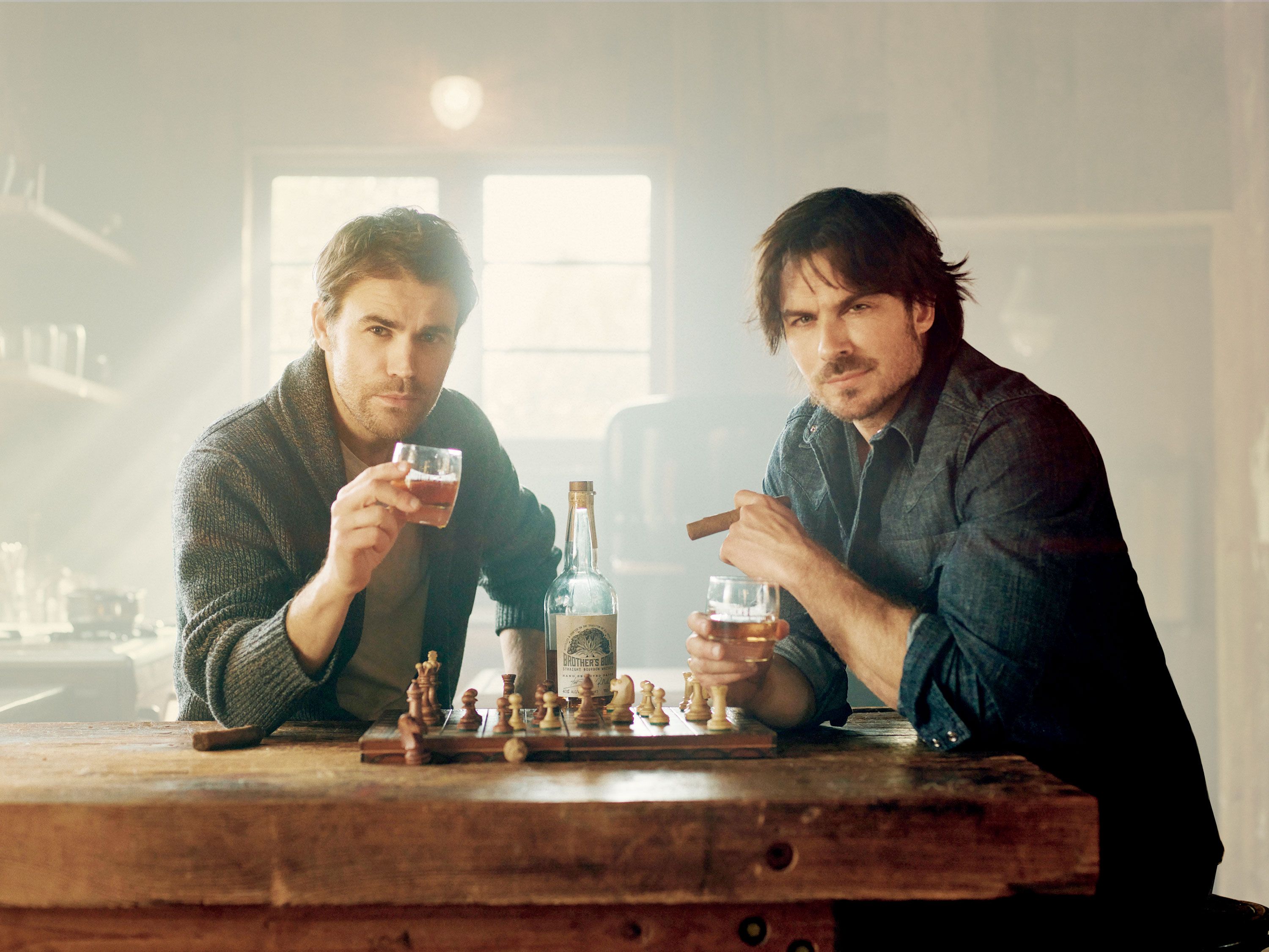 Brothers Bond Bourbon - Ian Somerhalder And Paul Wesley Discuss How 