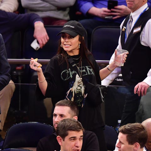 Celebrities Attend Los Angeles Lakers v New York Knicks Game