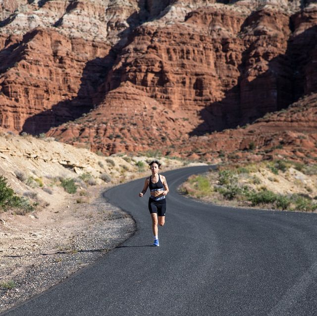 vanessa ong running in zion national park