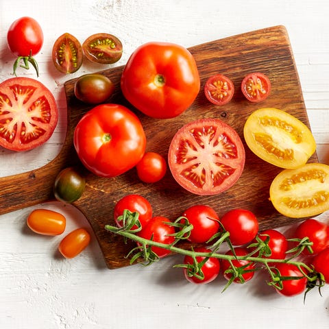 various colorful tomatoes