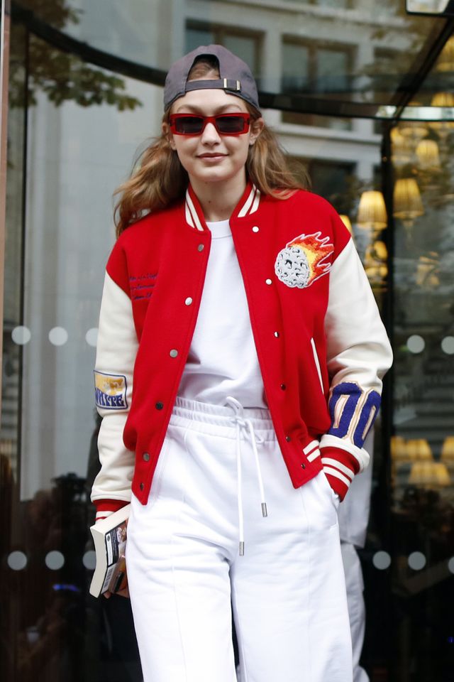 gigi hadid is seen out and about in paris, on september 26, 2019  photo by mehdi taamallahnurphoto via getty images