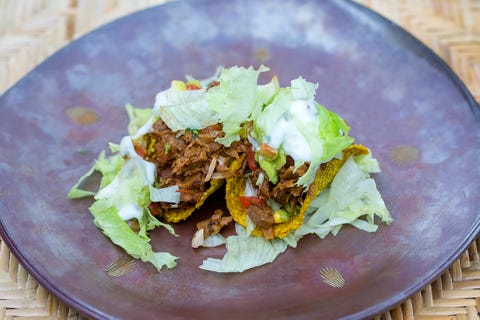 Vegan jackfruit tacos in a cafe in Bali, Indonesia Vegan jackfruit tacos in a cafe in Bali, Indonesia