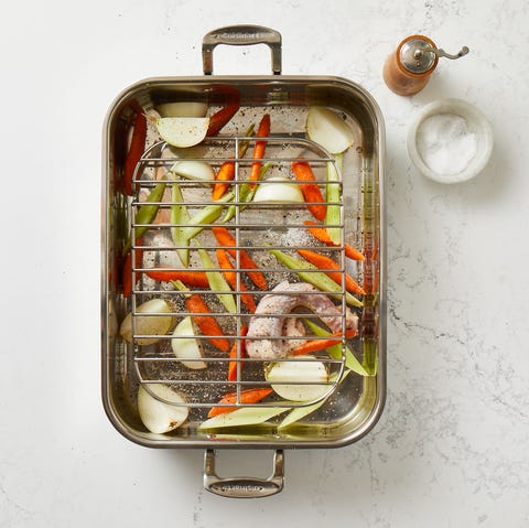 légumes dans la rôtissoire