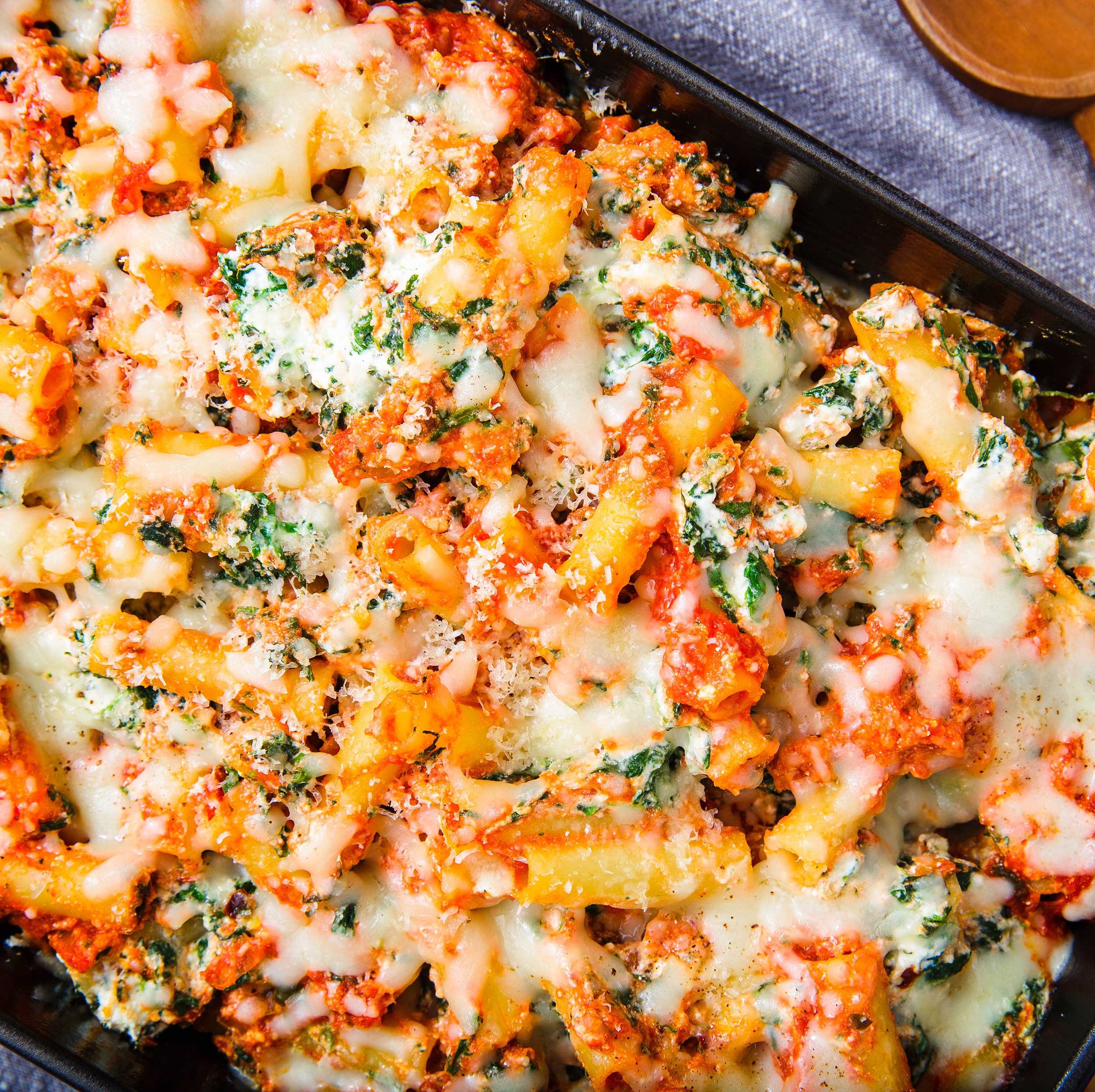 Treat Yourself To This Super Comforting Vegetarian Baked Ziti