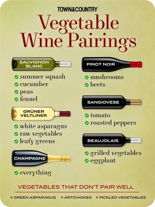 vegetable wine pairings