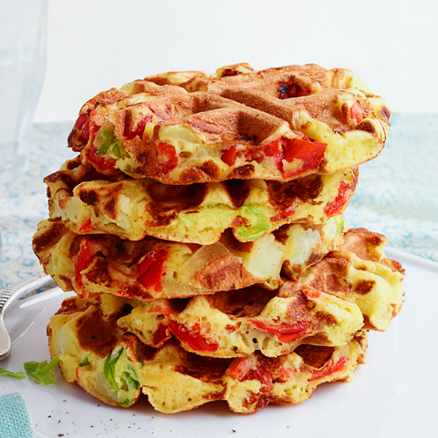 veggie-loaded chickpea waffles recipe