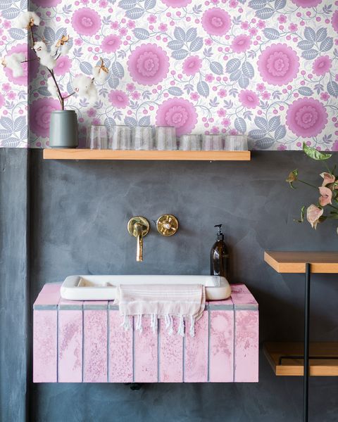 velina pink peony wallpaper