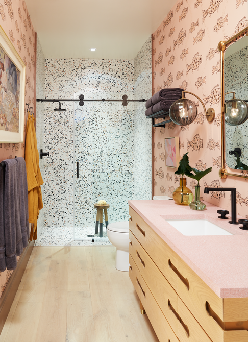 Wallpaper Designs For Bathrooms : 12 Gorgeous Ideas From Our Favorite Designers Bathrooms : Wallpaper is also a great way to give a bathroom a specific mood.