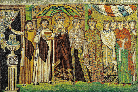 ラヴェンナ、サン・ヴィターレ聖堂を飾る6世紀のモザイク画