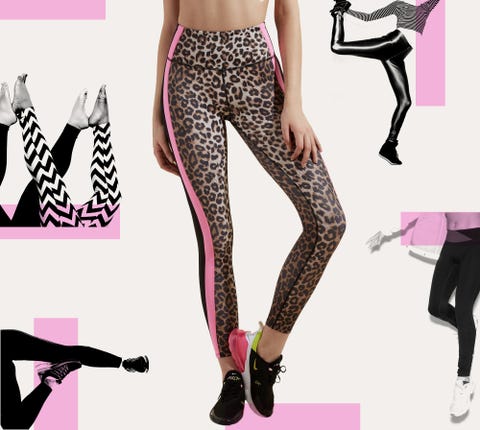 Veronica Beard X Bandier Leopard Print Neon Leggings Review Most