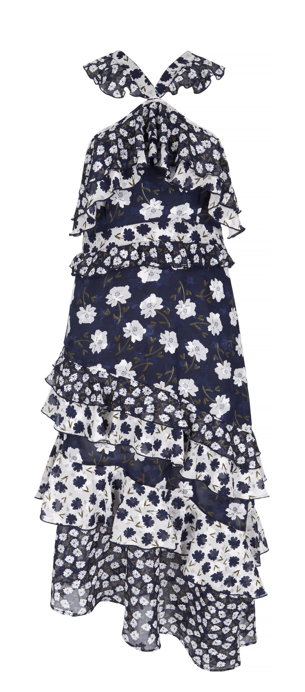 v by very mixed print midi dress