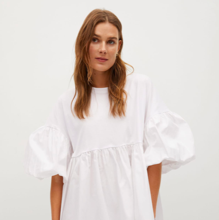 Mango Outlet rebaja a 9 € su vestido corto blanco deseado