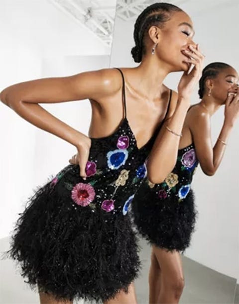 El vestido corto con plumas rebajado de Asos de Rocío Osorno El vestido corto con plumas rebajado de Asos de Rocío Osorno