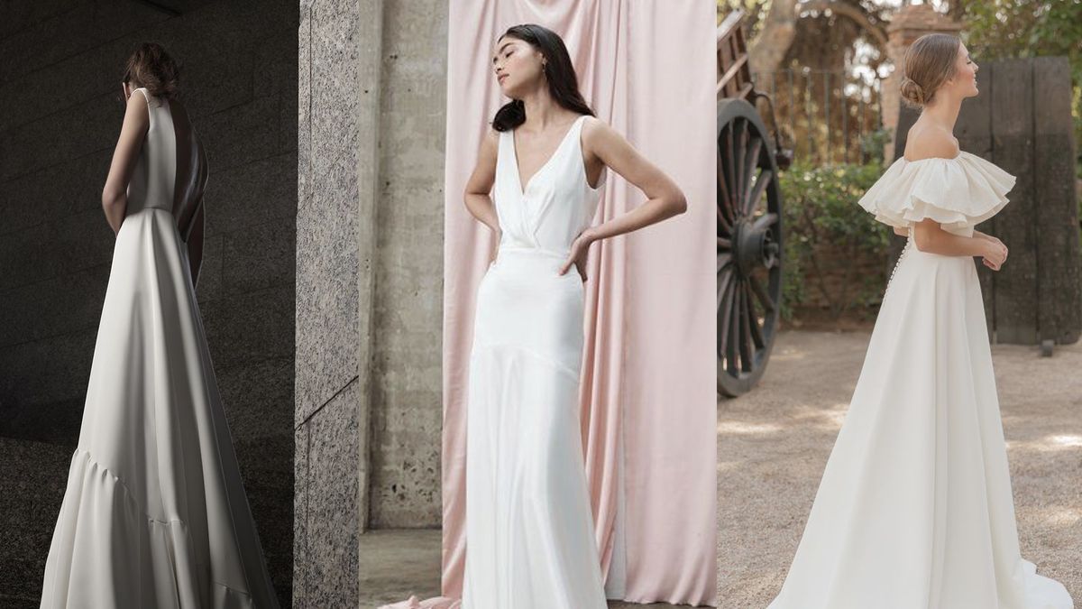 20 vestidos de novia sencillos y minimalistas para 2022