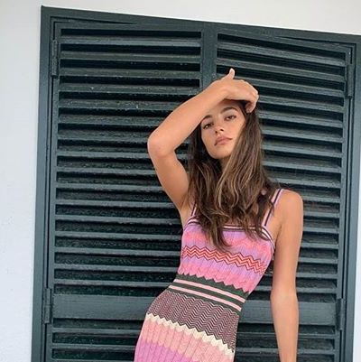 El vestido de invitada Sandro de Rocío en Instagram