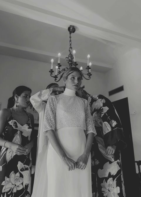 Esta novia gallega inspiró su vestido de boda en Audrey Hepburn