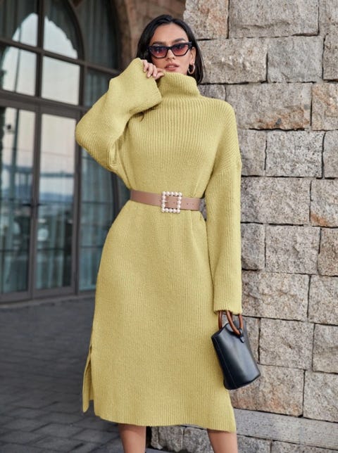 Georgina tiene el vestido midi de punto que mejor sienta Georgina tiene el vestido midi de punto que mejor sienta