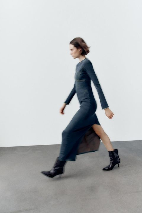 Tibio Repulsión Clásico El top ventas de Zara es este vestido largo vaquero fit