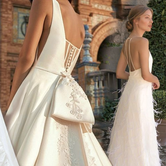 vestidos de novia blancos bonitos y elegantes para boda