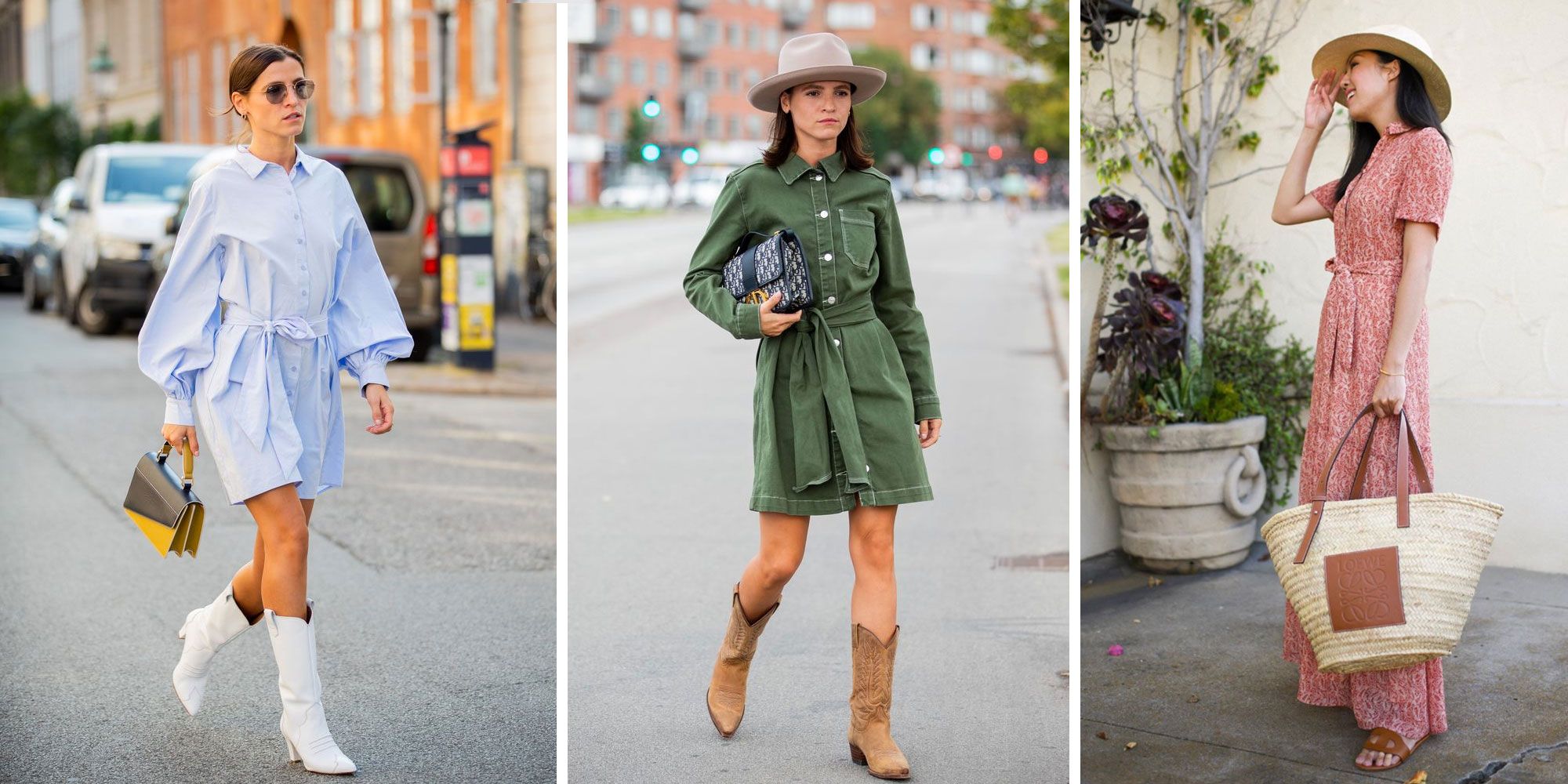 Los looks con vestido camisero para llevar ahora y en la rentrée