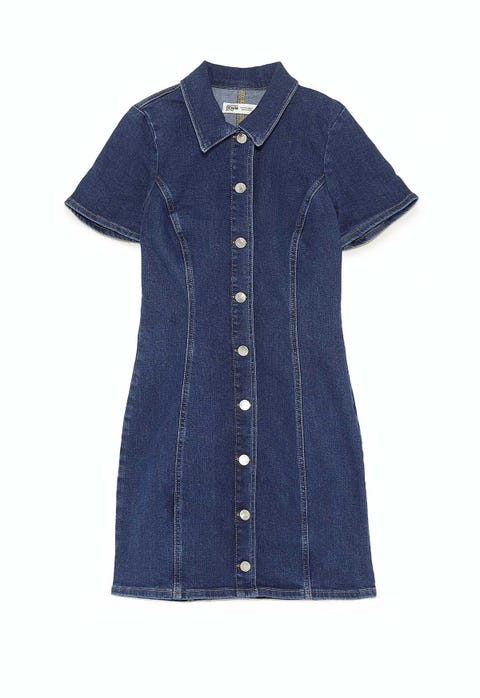 Vestido vaquero camisero Zara