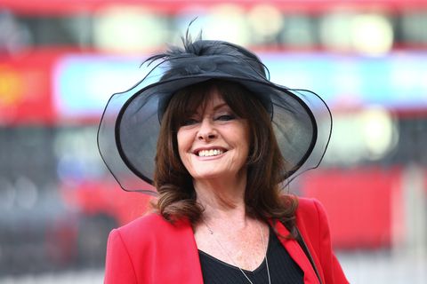 Vicki Michelle arrives to attend a service of thanks for the life and work of the late British singer Dame Vera Lynn