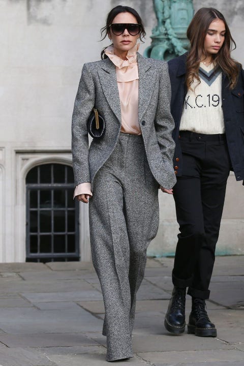 Victoria Beckham wearing a suit