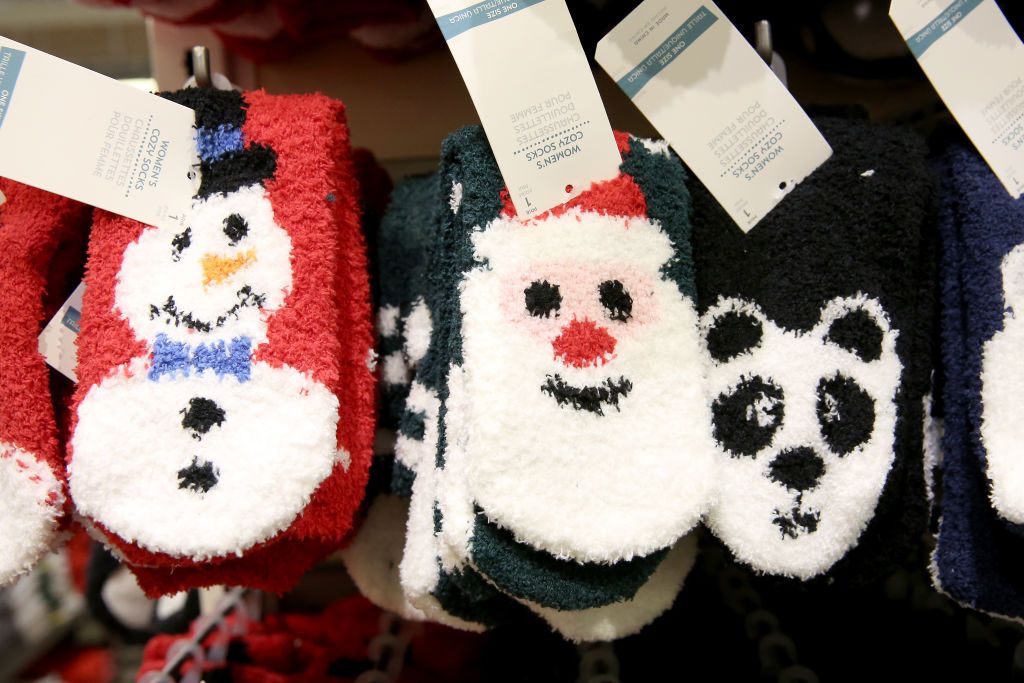 NWT Old Navy WOMENS DOG Boston Terrier Adult Cozy Socks Fuzzy One Size Christmas 