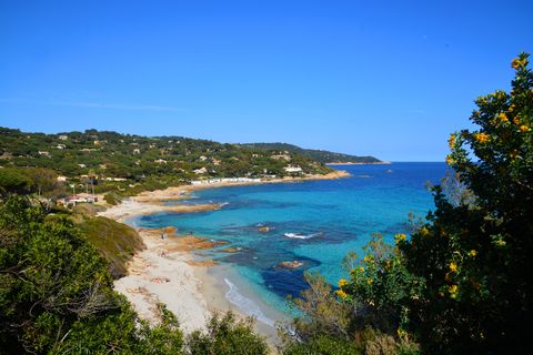 view of st tropez coast france