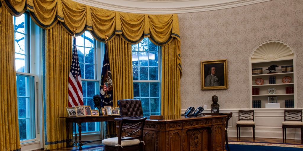 The New President’s Office Featured Decor Used by Bill Clinton, Donald Trump, and George W. Bush
