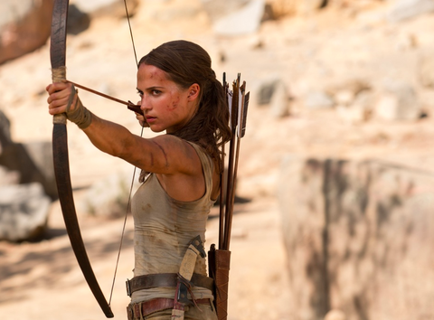 Alicia Vikander in 'Tomb Raider' 