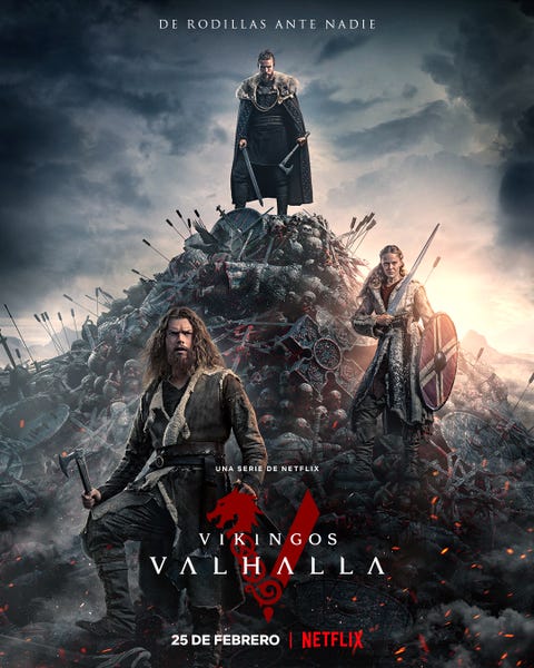 cartel promocional de la serie vikingos vallhalla