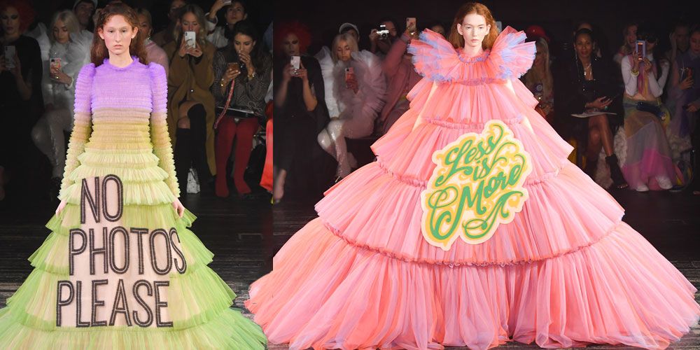 Viktor Rolf Slogan Dresses Are The Only Thing We Want To Wear From Now On