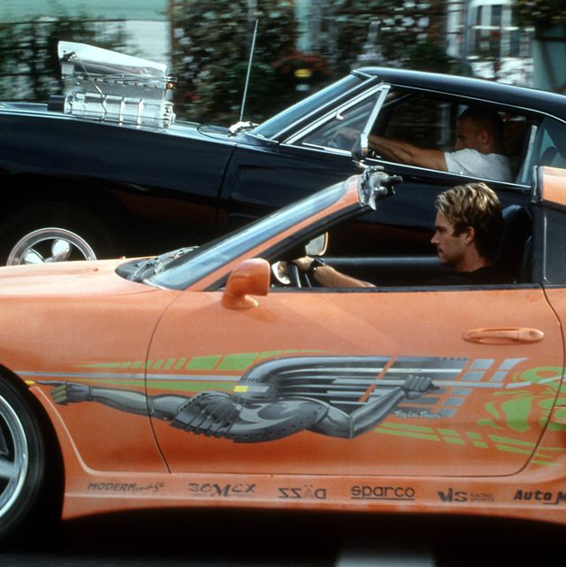 vin diesel and paul walker in 'the fast and the furious'