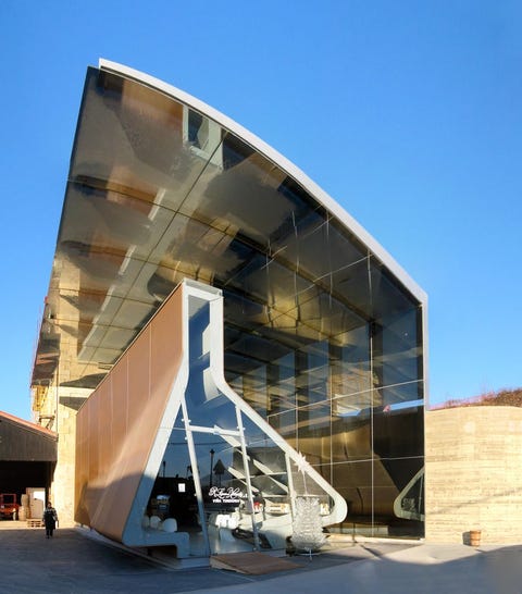 Sala de degustación de Viña Tondonia, por Zaha Hadid 