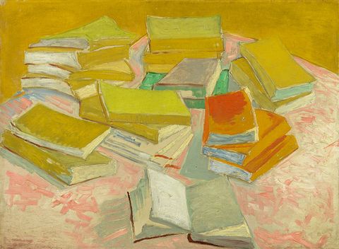 piles of french novels by vincent van gogh