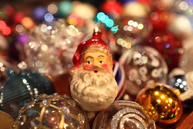 vintage santa claus ornament