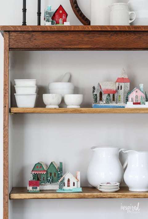 putz paper christmas houses