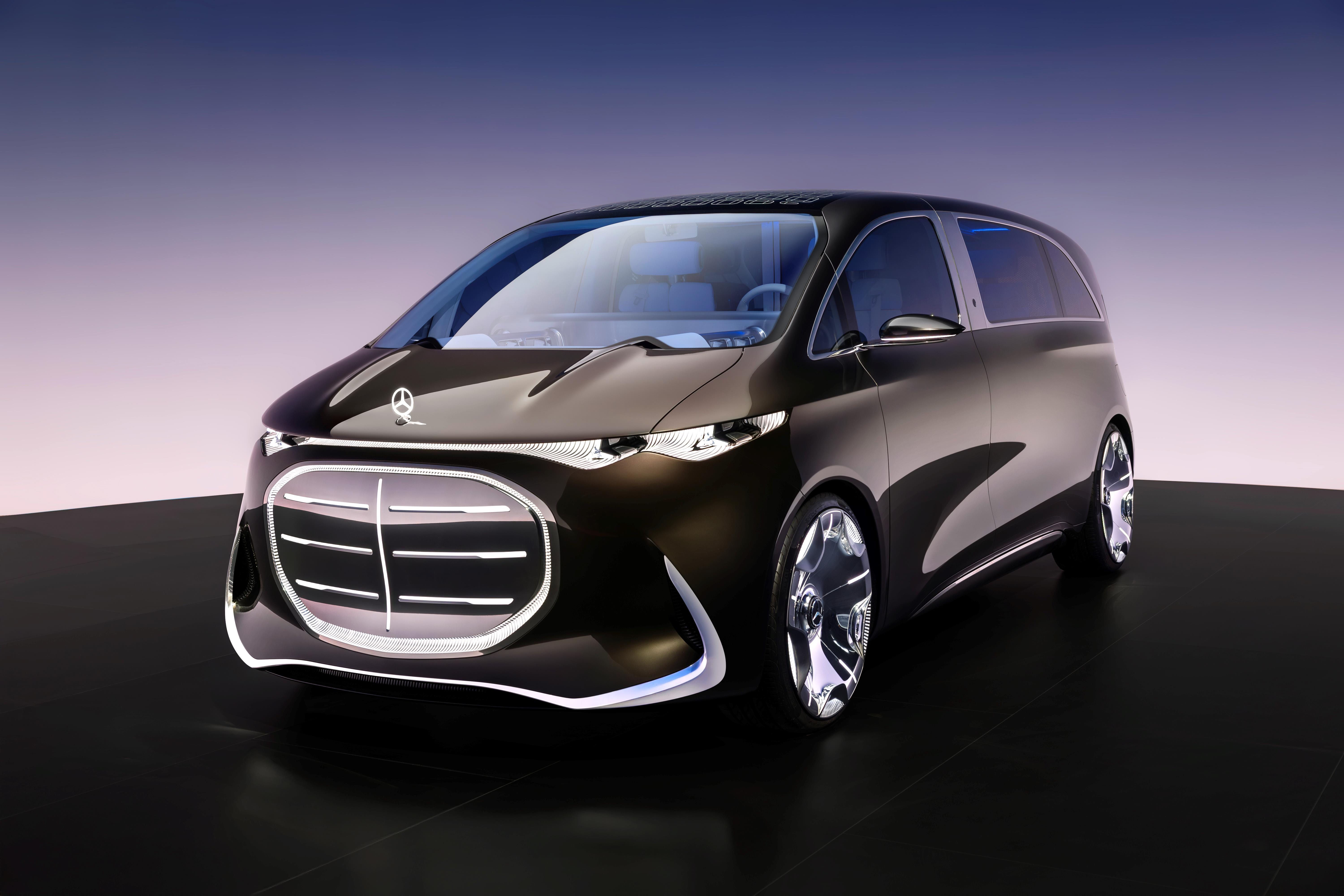 The Mercedes-Benz Vision V Is a Luxury Van with a Catfish-Like Maw
