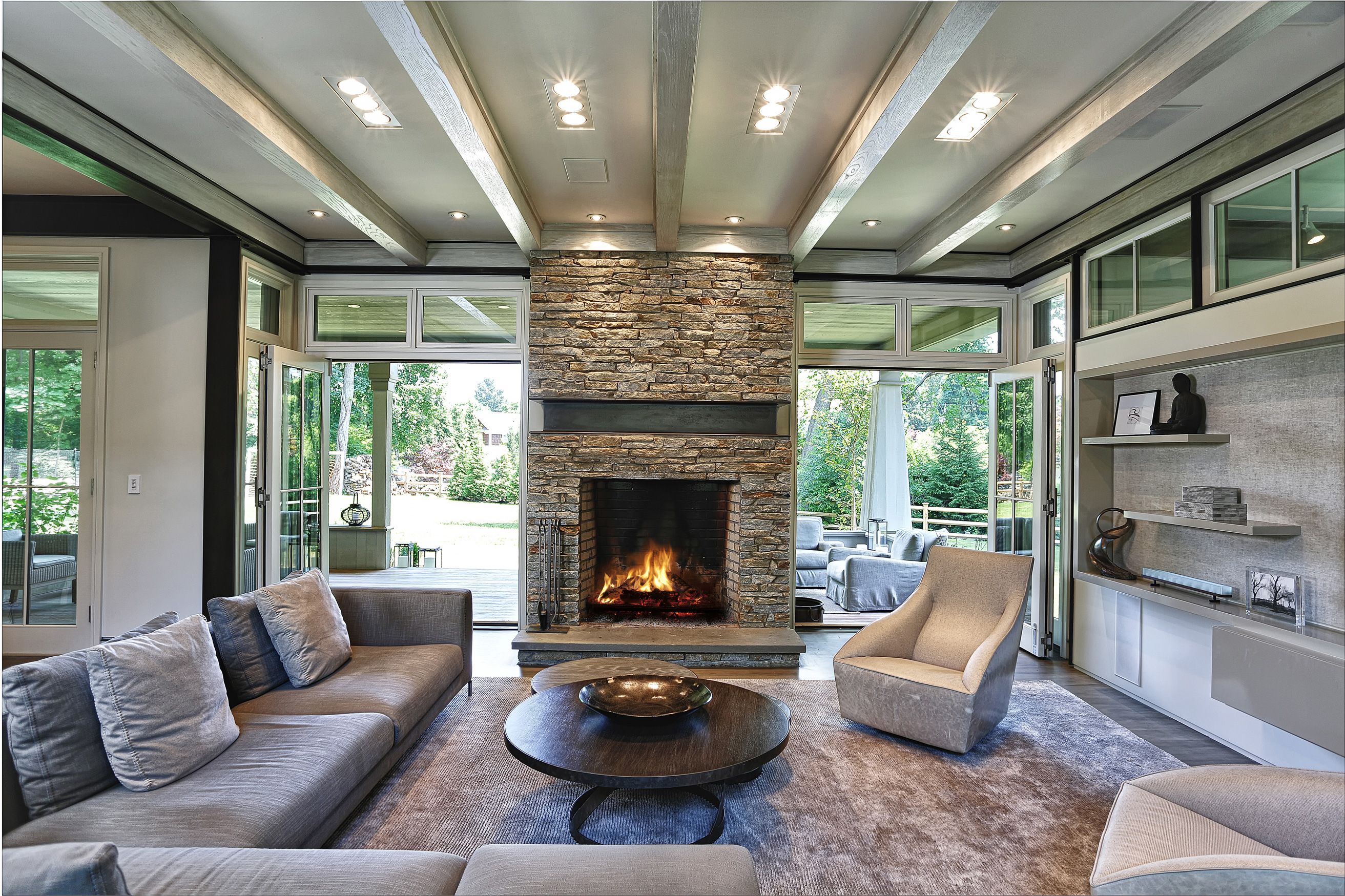 Double Sided Fireplace, Double Sided Indoor Outdoor Fireplace Cost
