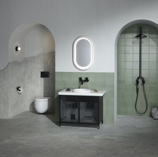38 Beautiful Bathroom Ideas To Inspire, 38 Bathroom Vanity Top With Sink And Toilet
