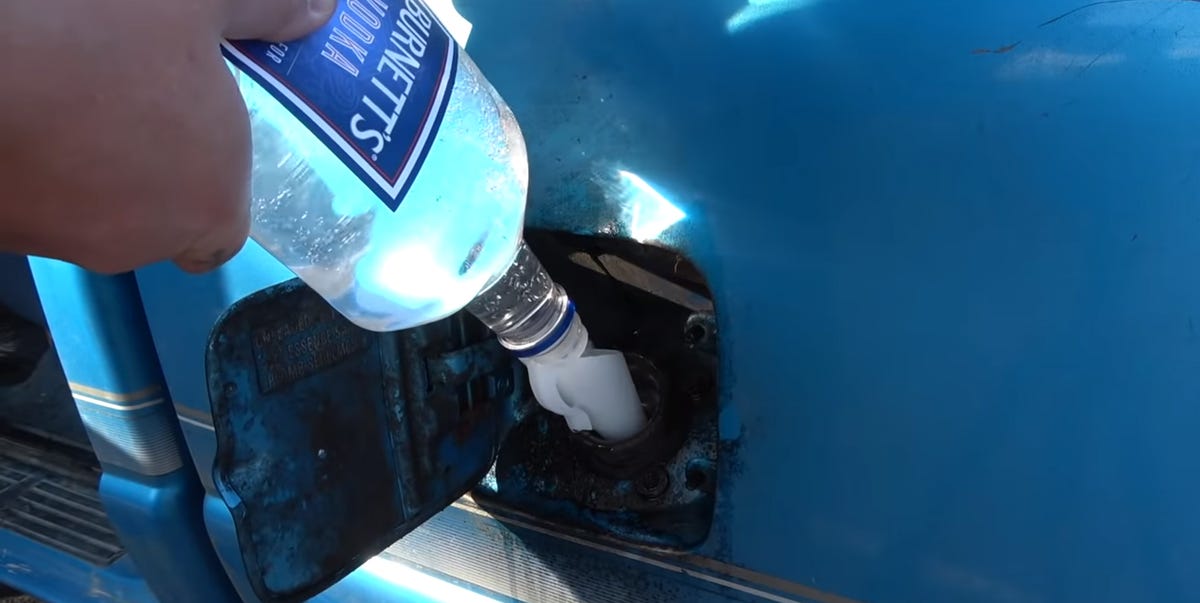 How long can a pickup run on vodka? One man dared to find the surprising answer.
