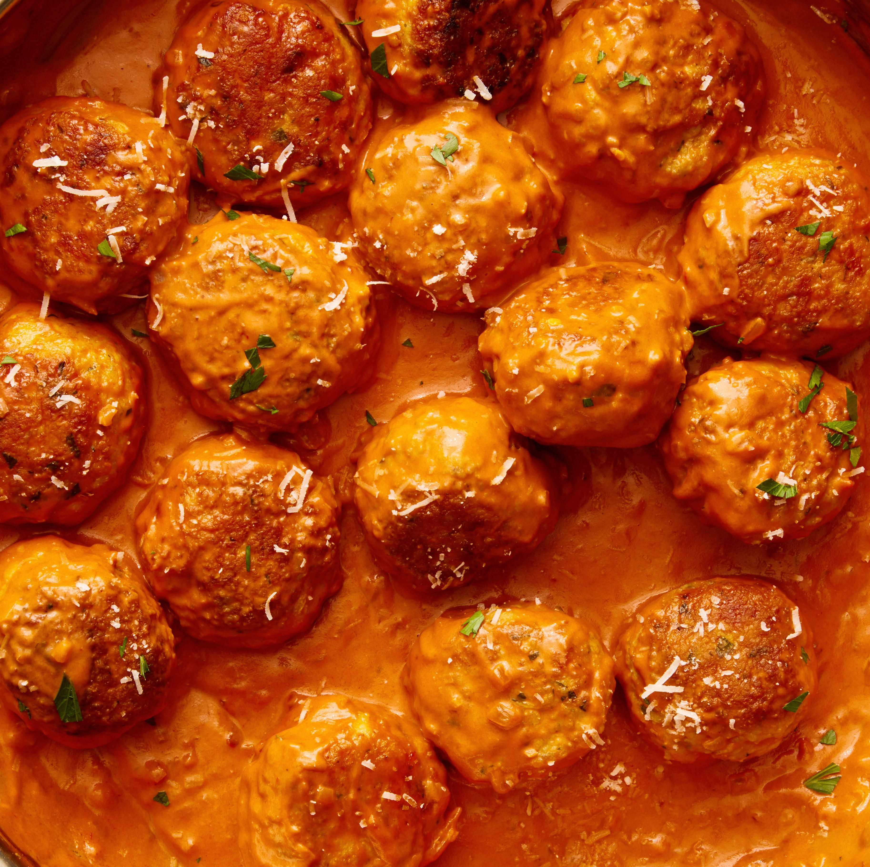 Vodka Sauce Lovers—These Vodka Meatballs Are Perfect With (Or Without!) Pasta