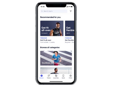 Voice-activated fitness image