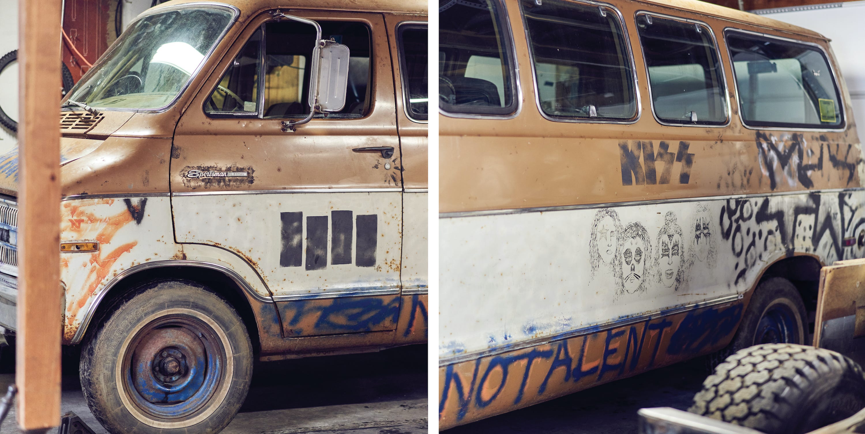 The Kurt Cobain-Decorated Melvan Is the Archetypal Tour Van, in All its Filthy Charm