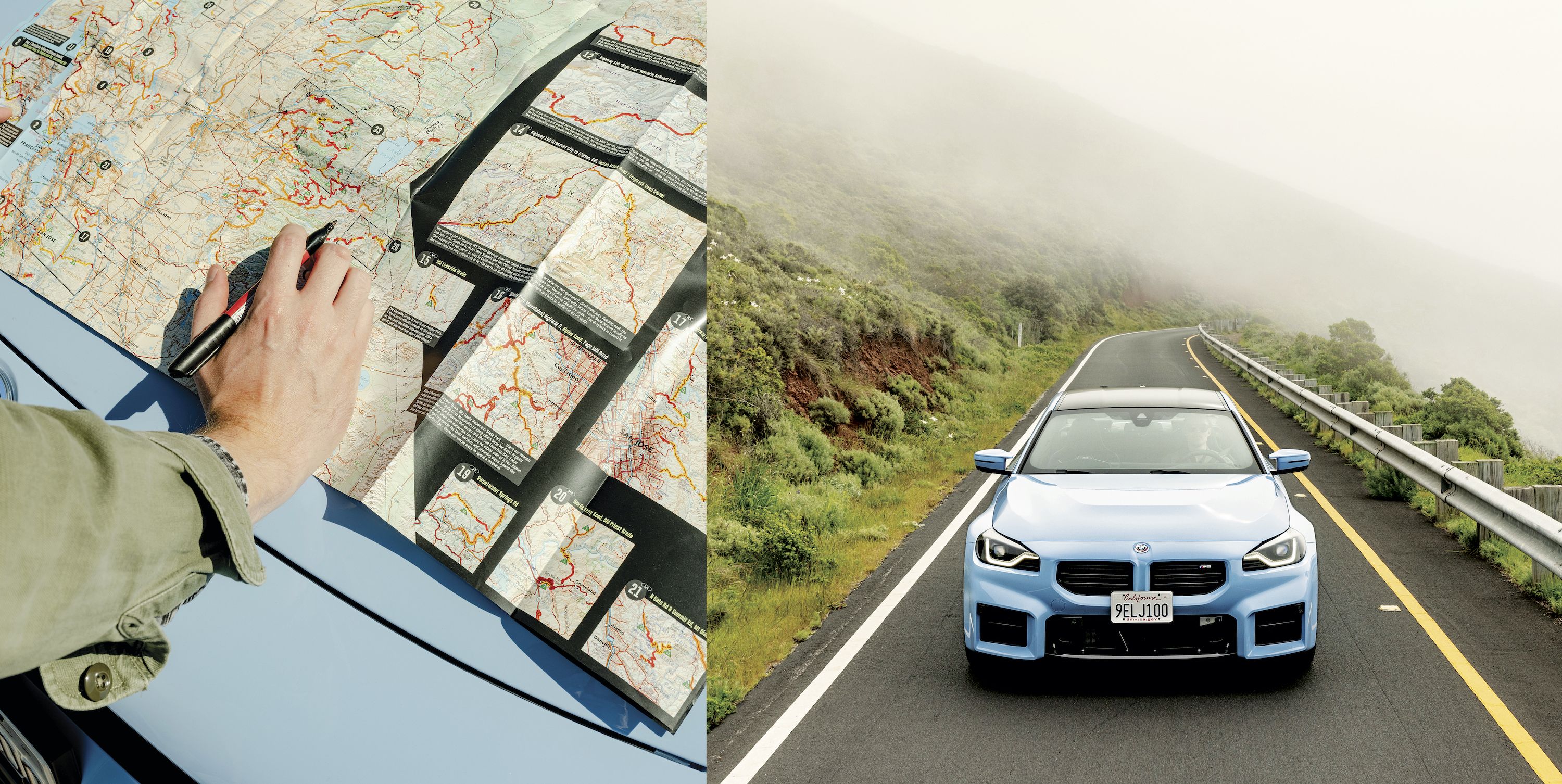 The BMW M2 and a Good Map: Perfect Road Trip Companions